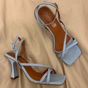L’Intervalle blue strappy heels